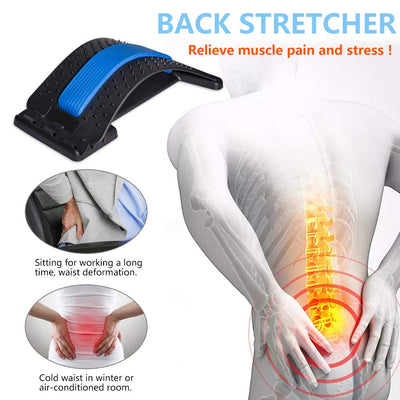 Back Stretcher Lumbar Back Pain Relief Multi-level Back Device Massager